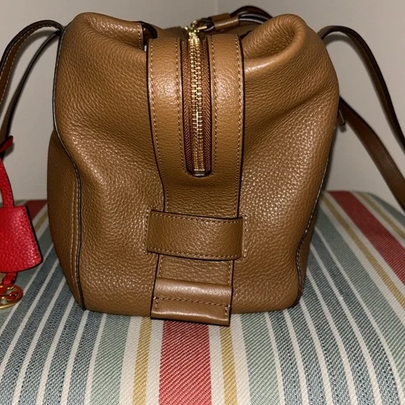 Tory Burch Large Perry Satchel in Moose Brown Leather - Picture 7 of 14